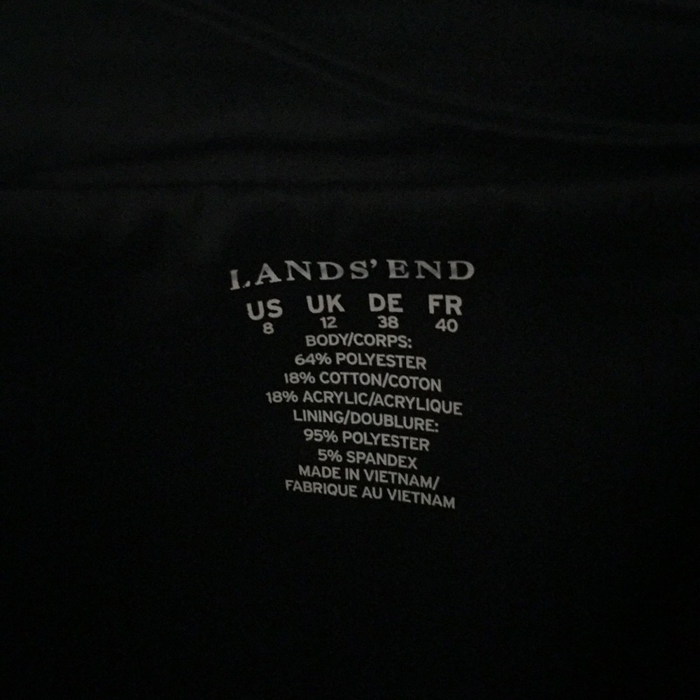 Lands end skirt. A line sale lined